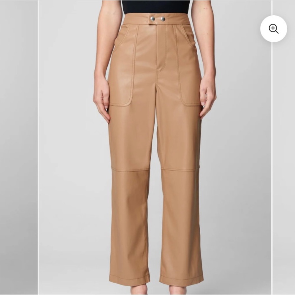 Blank NYC Baxter Camel Vegan Leather Pant
